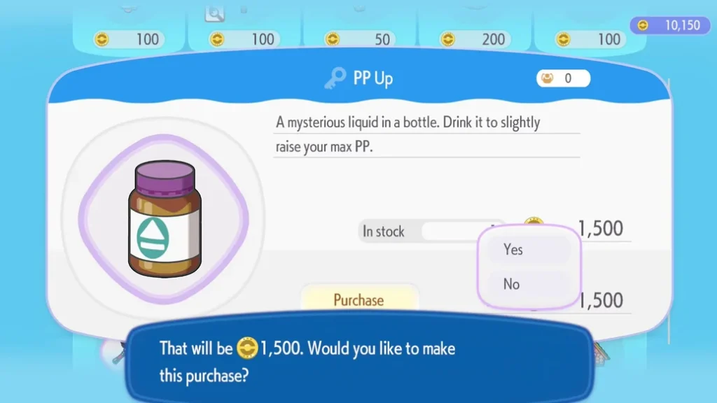 Pokemon Pokopia PP Up Shop