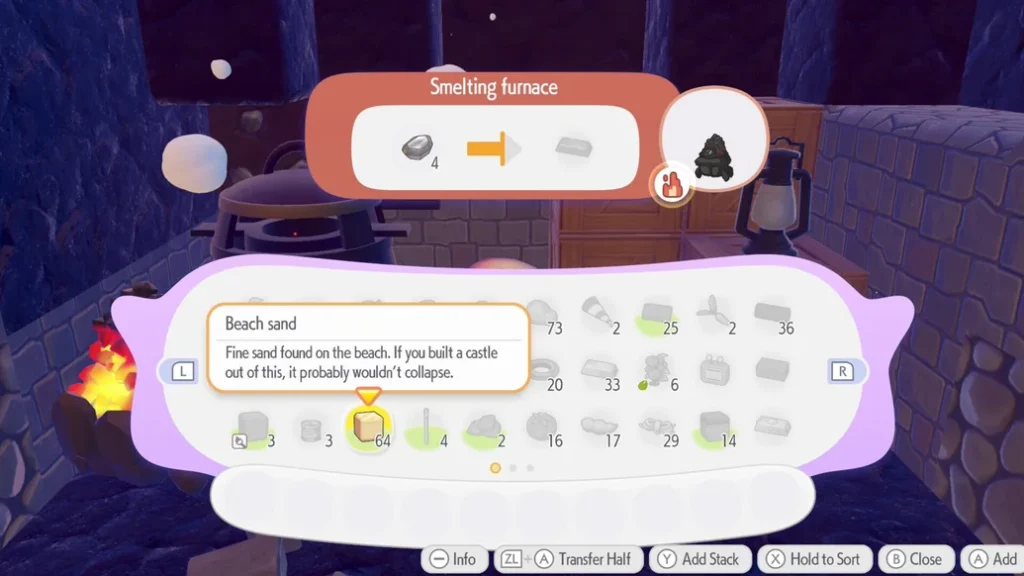 Pokemon Pokopia Smelting Furnace