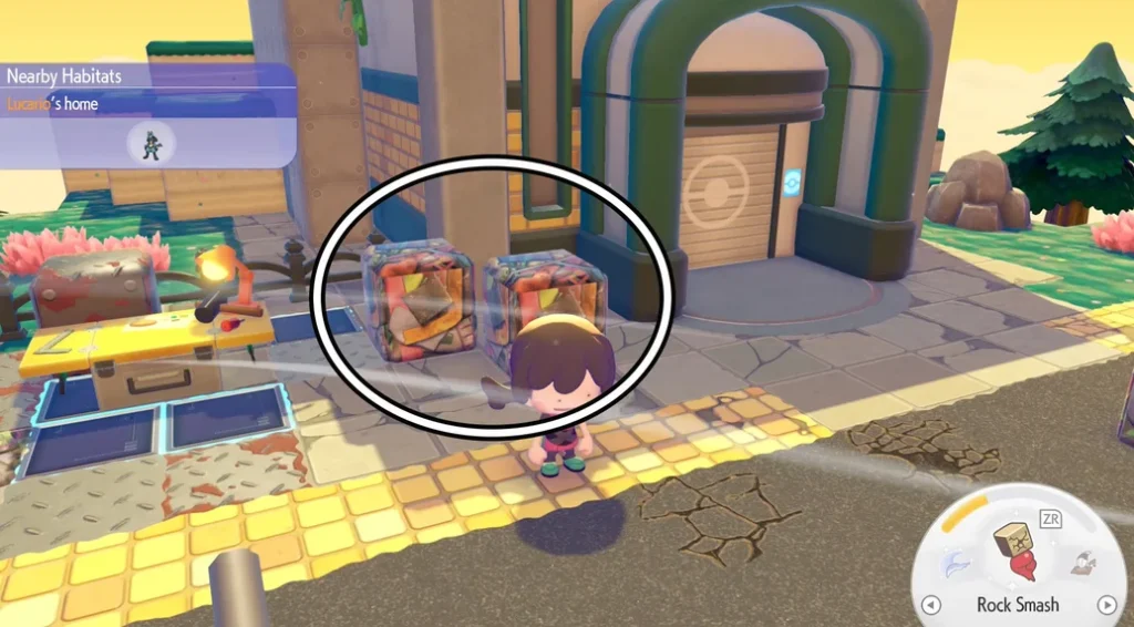 Pokopia Area Gate box destroy to open gate