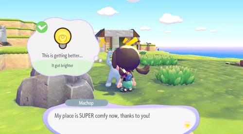 Pokopia Comfort Level light