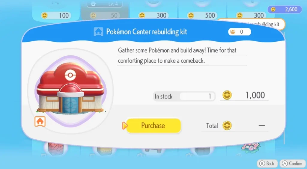 Pokopia Pokemon Center rebuilding
