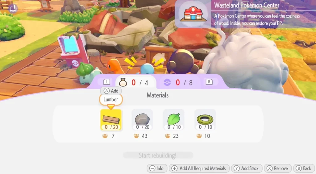 Pokopia Pokemon Center westland