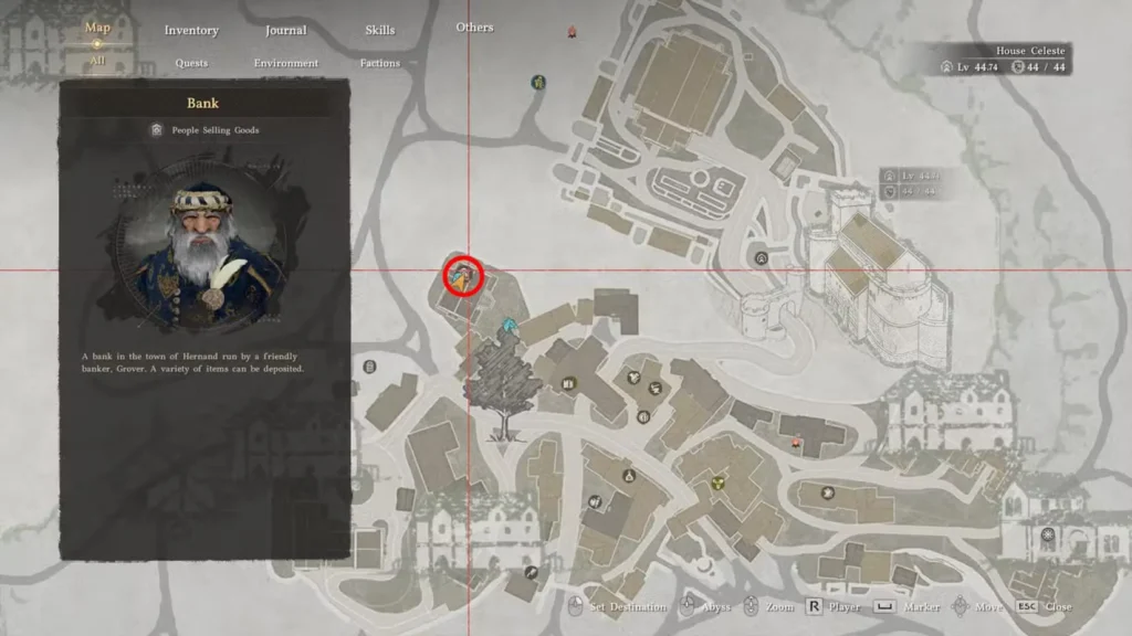 bank location in crimson desert