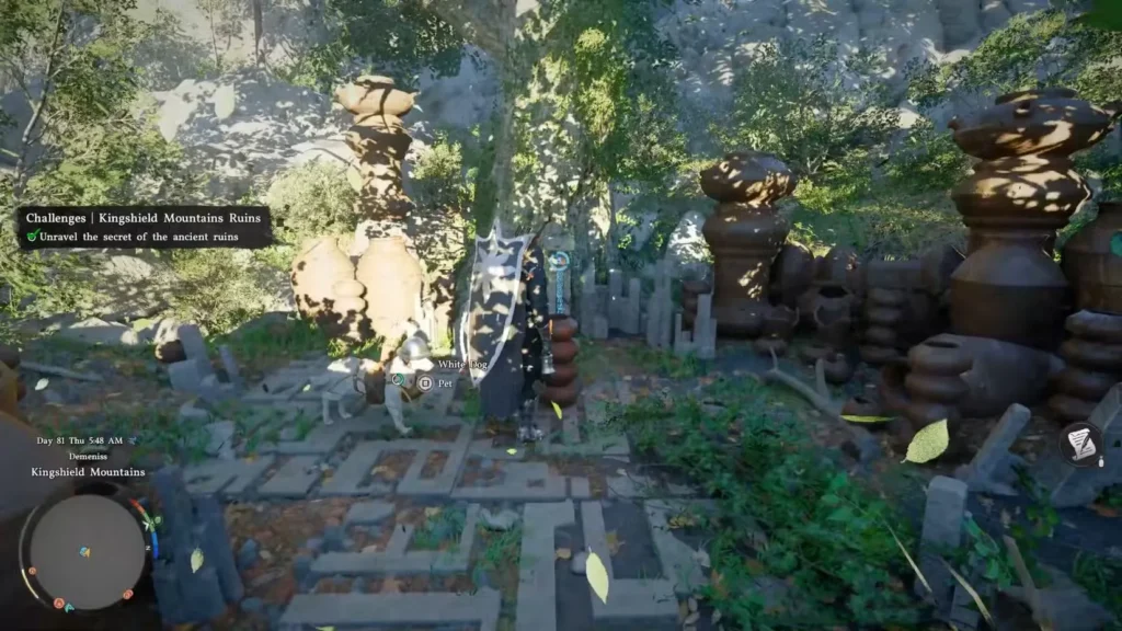 crimson desert kingshield mountains ruins puzzle solution jar riddle clay pot enemy island how solve guide ancient ruins abyss cresset jar stack complete