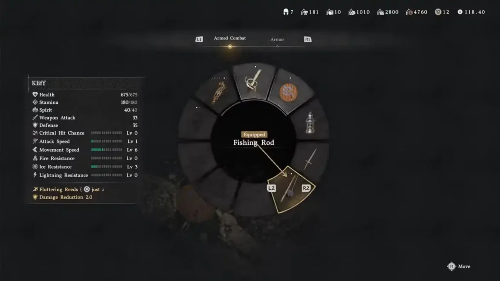 equip fishing rod in crimson desert