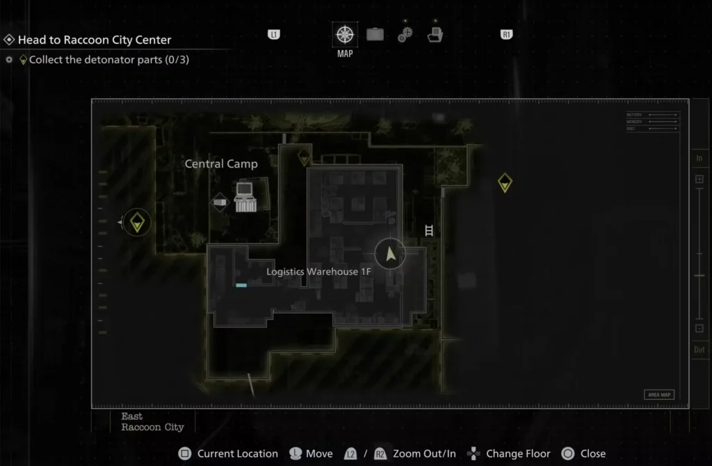 logistics warehouse resident evil requiem