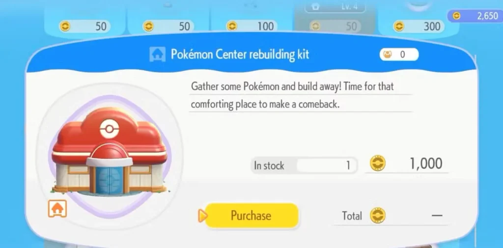 pokemon center rebuilding kit