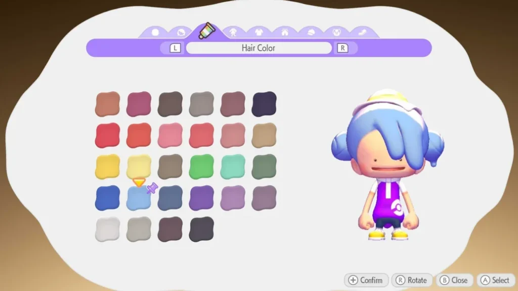 pokopia hair colour customisation