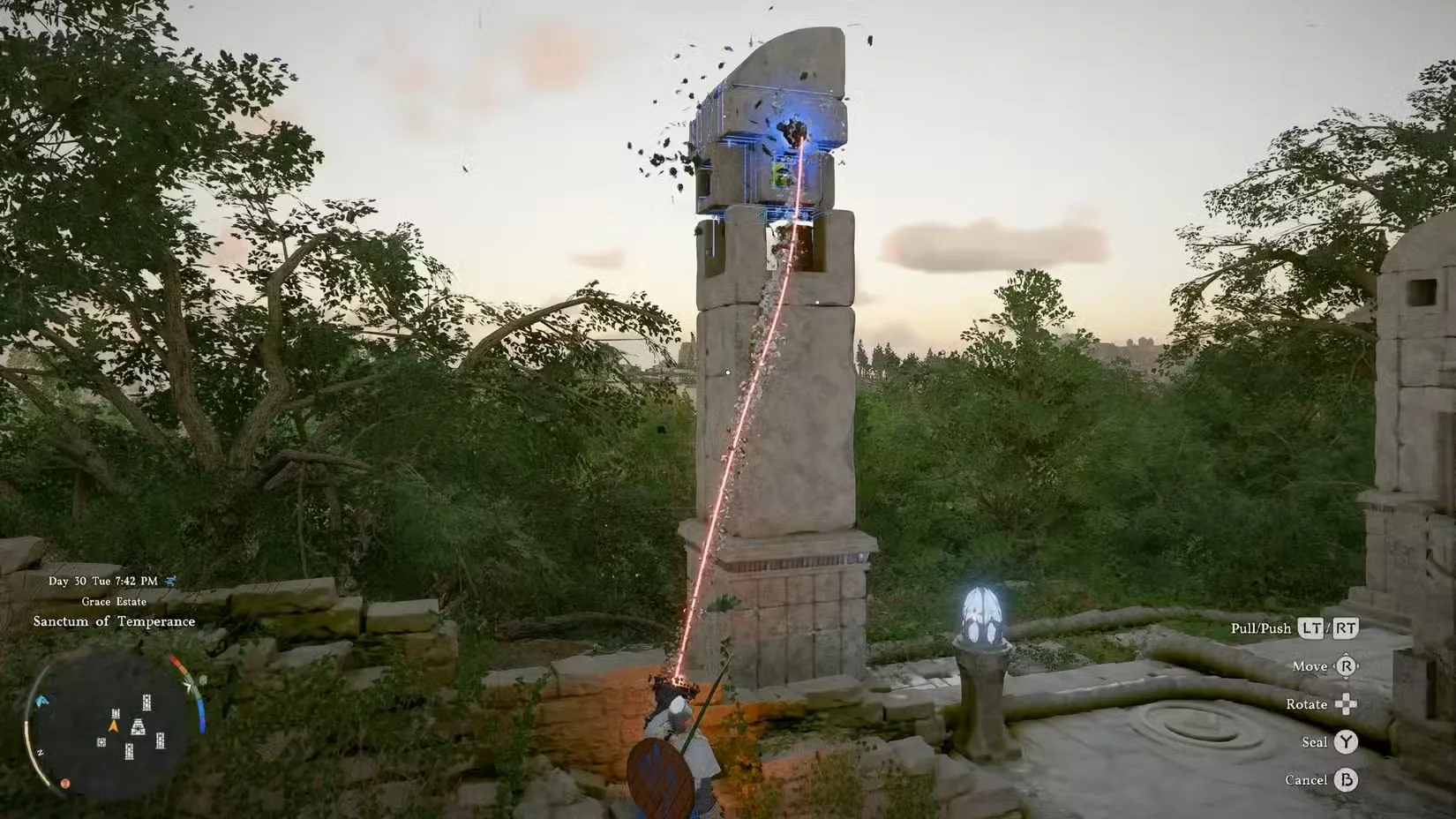 sanctum of temperance placing the fusion core crimson desert