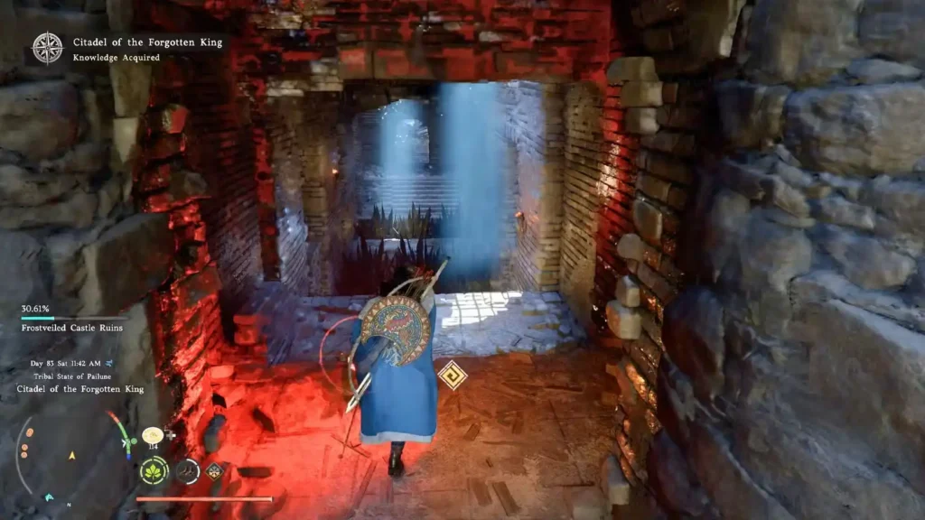 Clearing the Castle Grounds frostveiied castle ruins traps in crimson desert