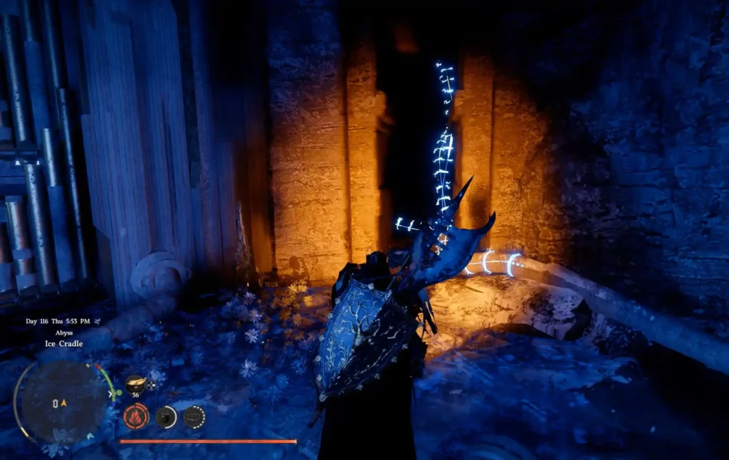 Find and Slot the Battery ice altar abyss puzzle in crimson desert