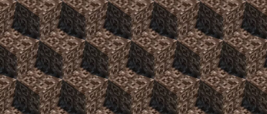 Soul Sand blocks in the Soul Sand Valley biome in Minecraft