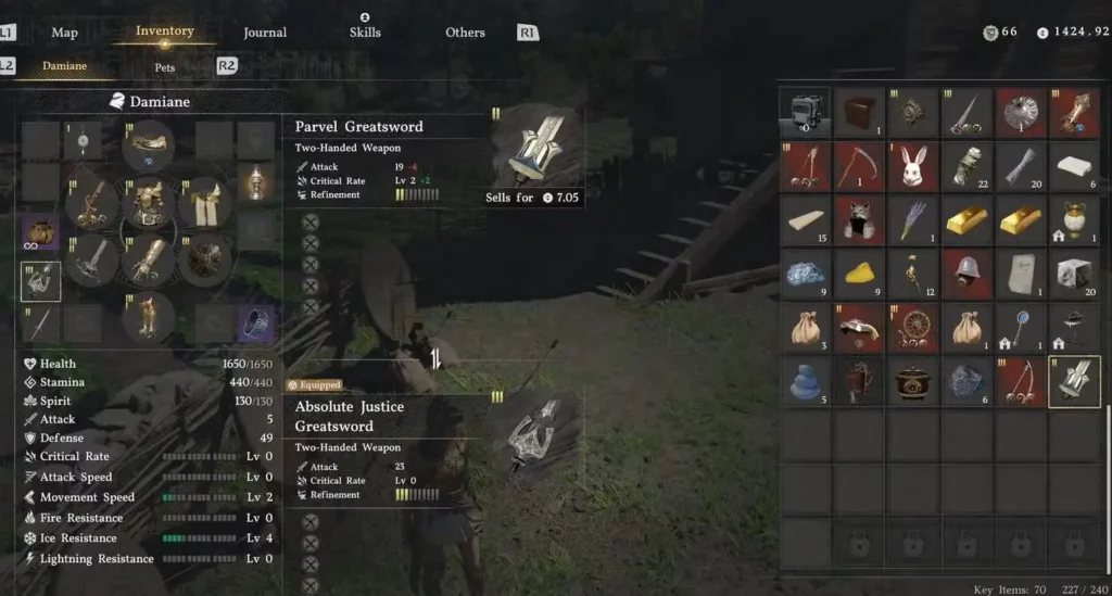aragorn s sword stats upgrades in crimson desert