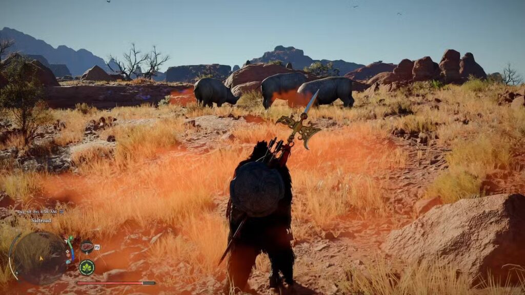 hunt rhinoceros thick hide farming method in crimson desert 2
