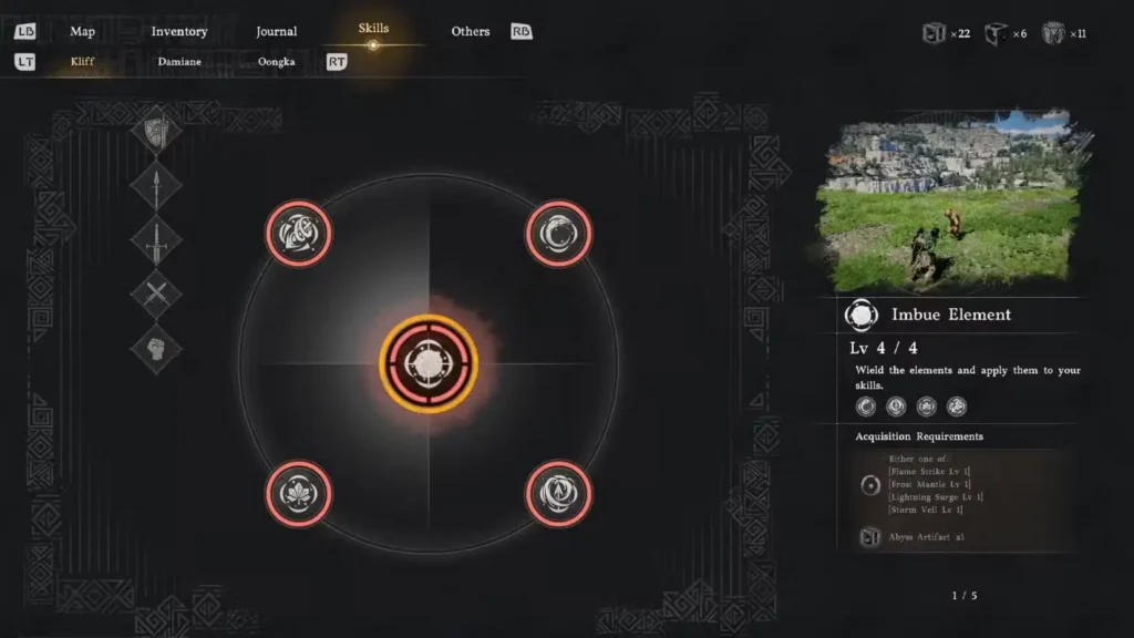 imbue elements skill tree in crimson desert