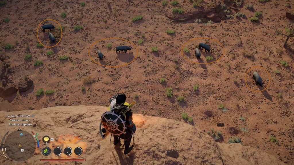 rhinoceros in crimson desert