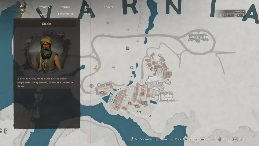 stable location in the city of varnia