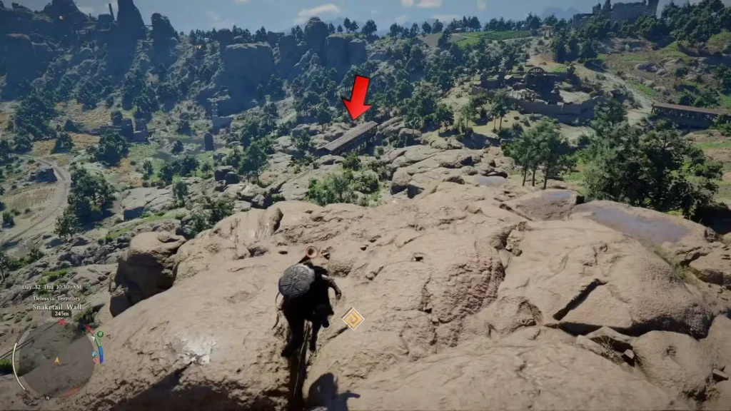 tidebreaker boots location crimson desert bridge with a wooden roof