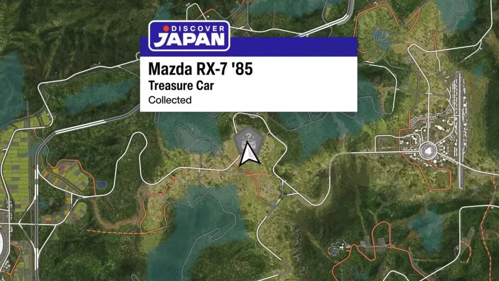 Mazda RX-7 Treasure Car Location in Forza Horizon 6