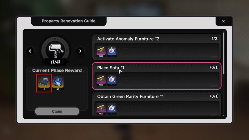 how to get furniture 0 in everness to everness
