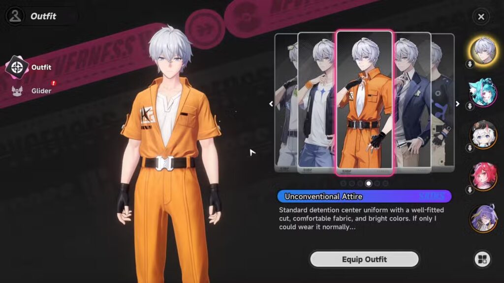 how to get t zero prison outfit in nte