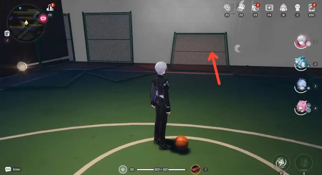 interact with basketball