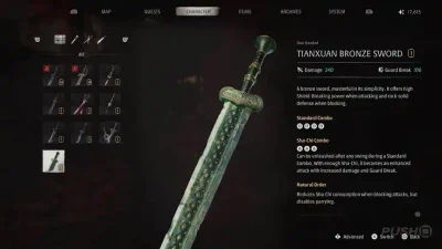 Phantom Blade Zero Tianxuan Bronze Sword Weapon Guide