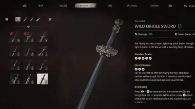 Phantom Blade Zero Wild Oriole Sword Weapon Guide